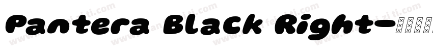 Pantera Black Right字体转换
